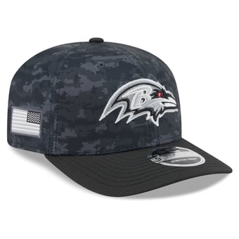 Youth New Era Black Baltimore Ravens 2026 Salute To Service 9SEVENTY Adjustable Hat