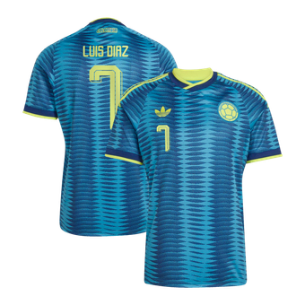 Men's adidas Luis Diaz Turquoise Colombia National Team 2026 Away Replica Jersey