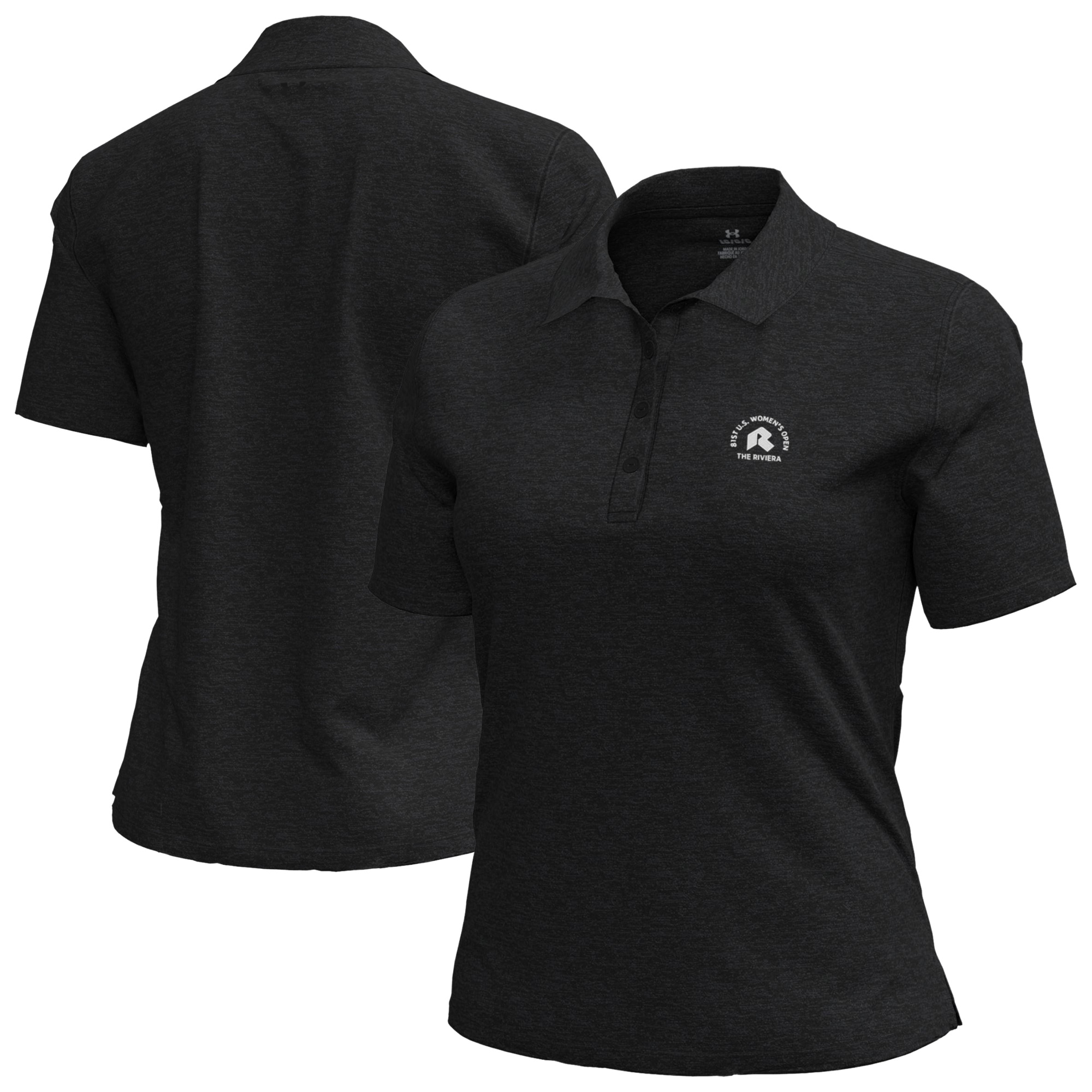Women’s 2026 U.S. Women’s Open Under Armour Black Drive Polo