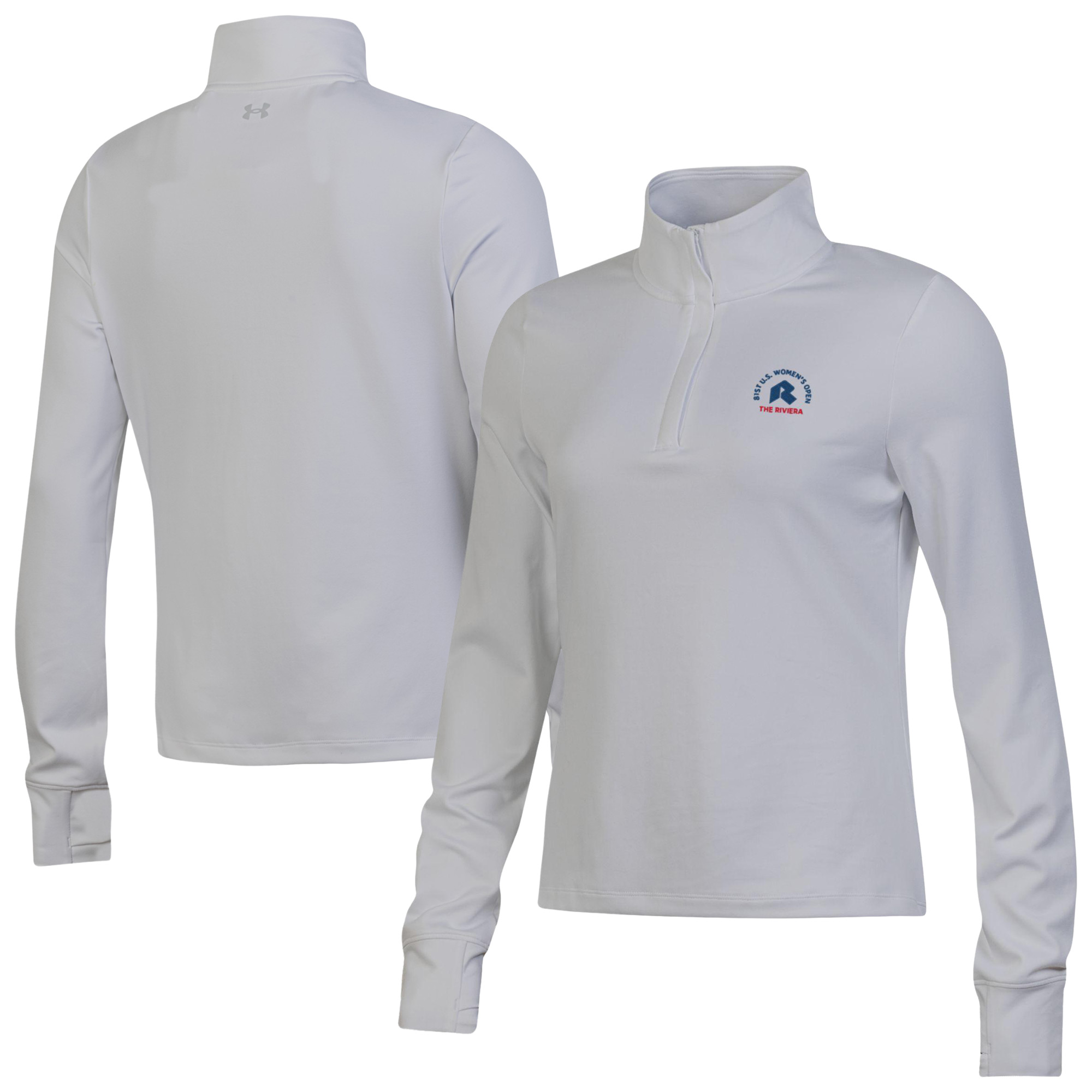Women’s 2026 U.S. Women’s Open Under Armour Gray Motion Quarter-Zip Pullover