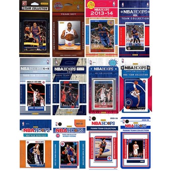 Detroit Pistons Multi-Season Trading Card Set
