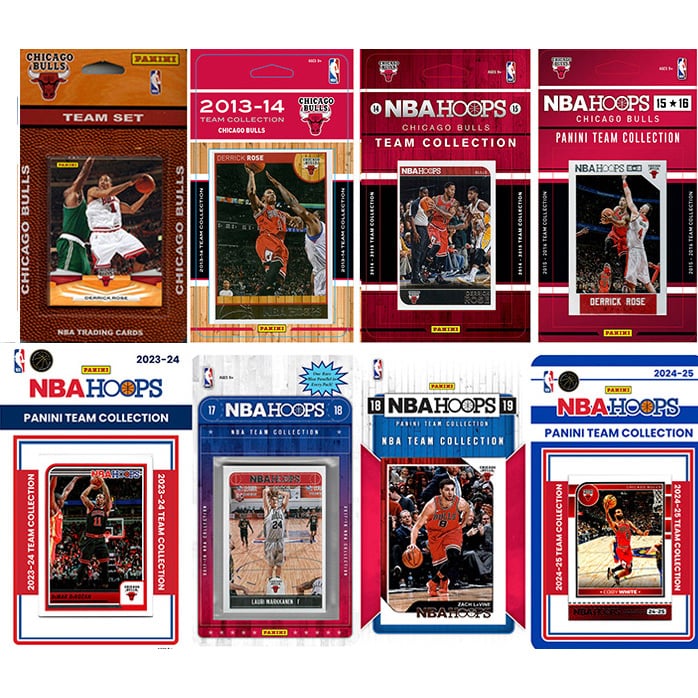 Chicago Bulls Multi-Season Trading Card Set