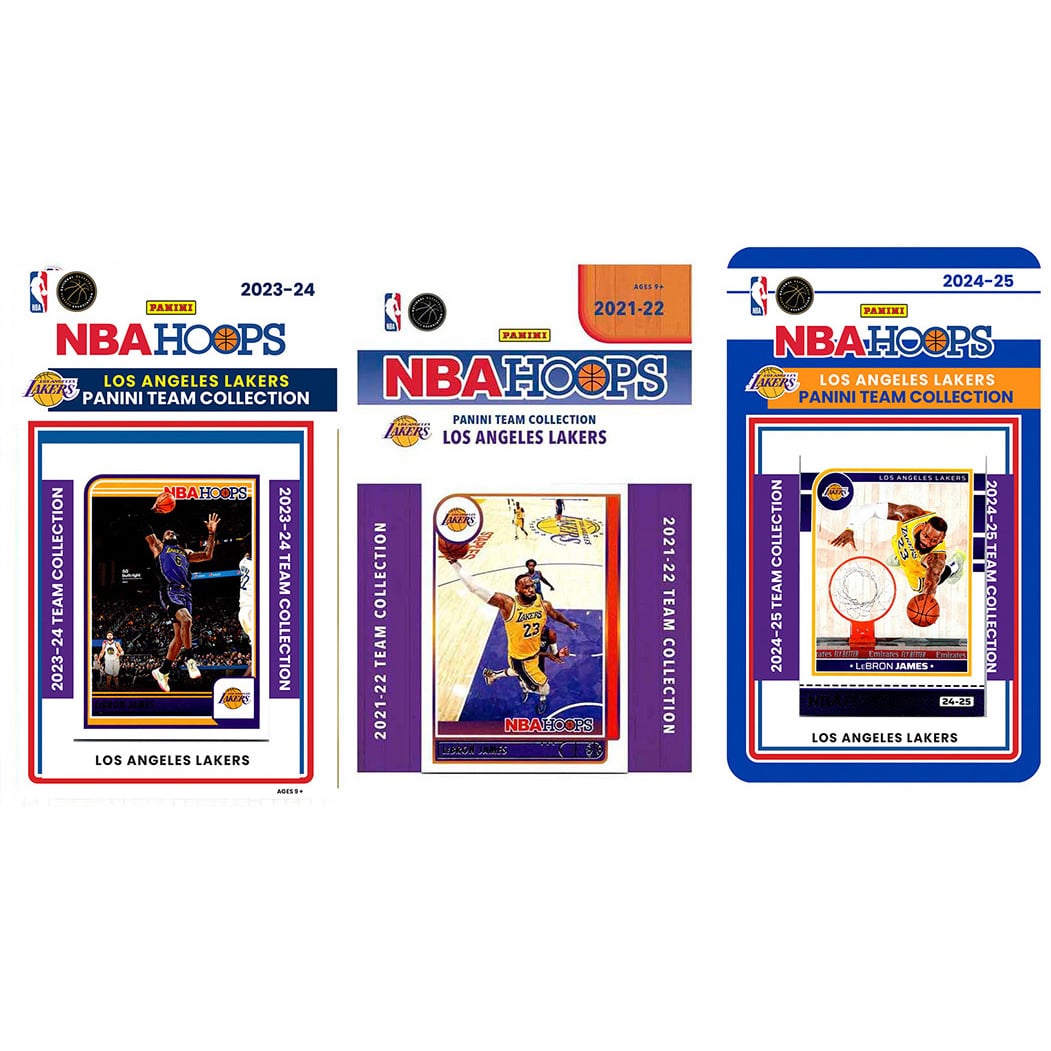 Los Angeles Lakers Multi-Season Trading Card Set