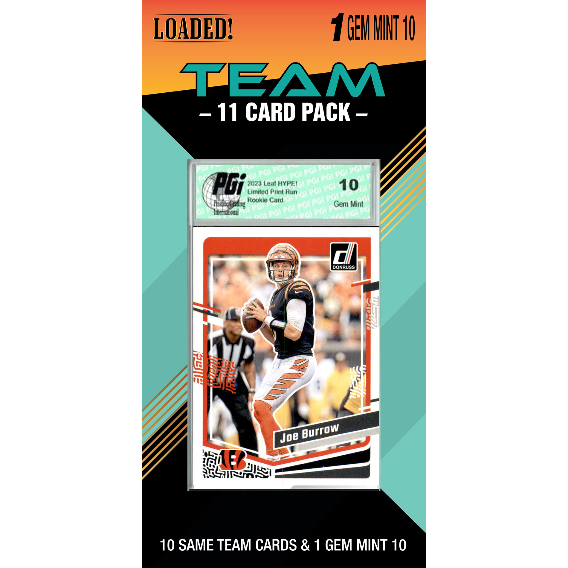 C&I Collectibles - Cincinnati Bengals Trading Card Pack - Multicolor