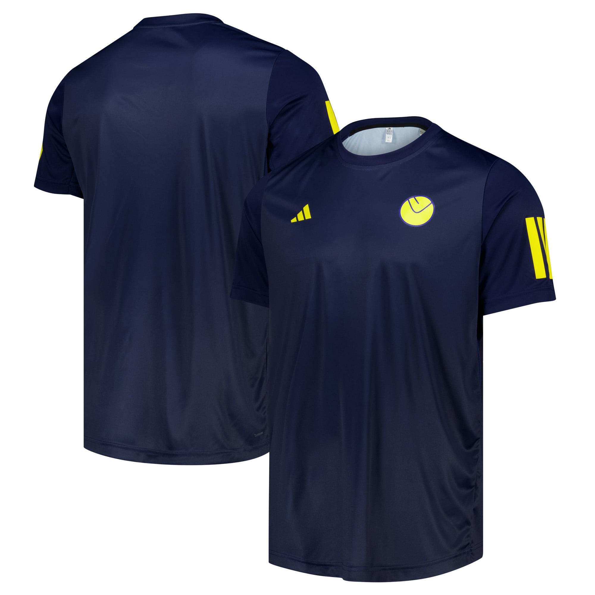 Leeds United adidas Padel T-Shirt - Navy