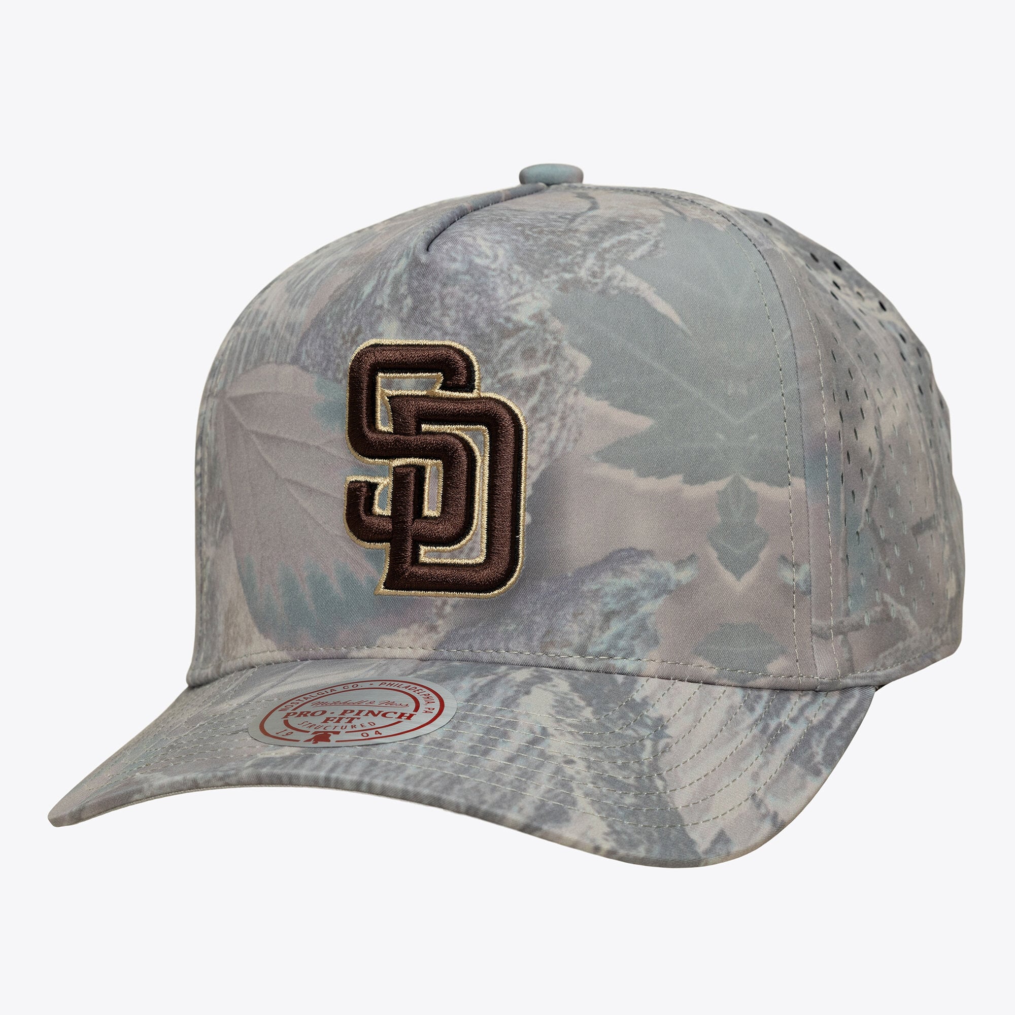 Men's Mitchell & Ness Camo San Diego Padres Perfect Pro Pinch Adjustable Hat