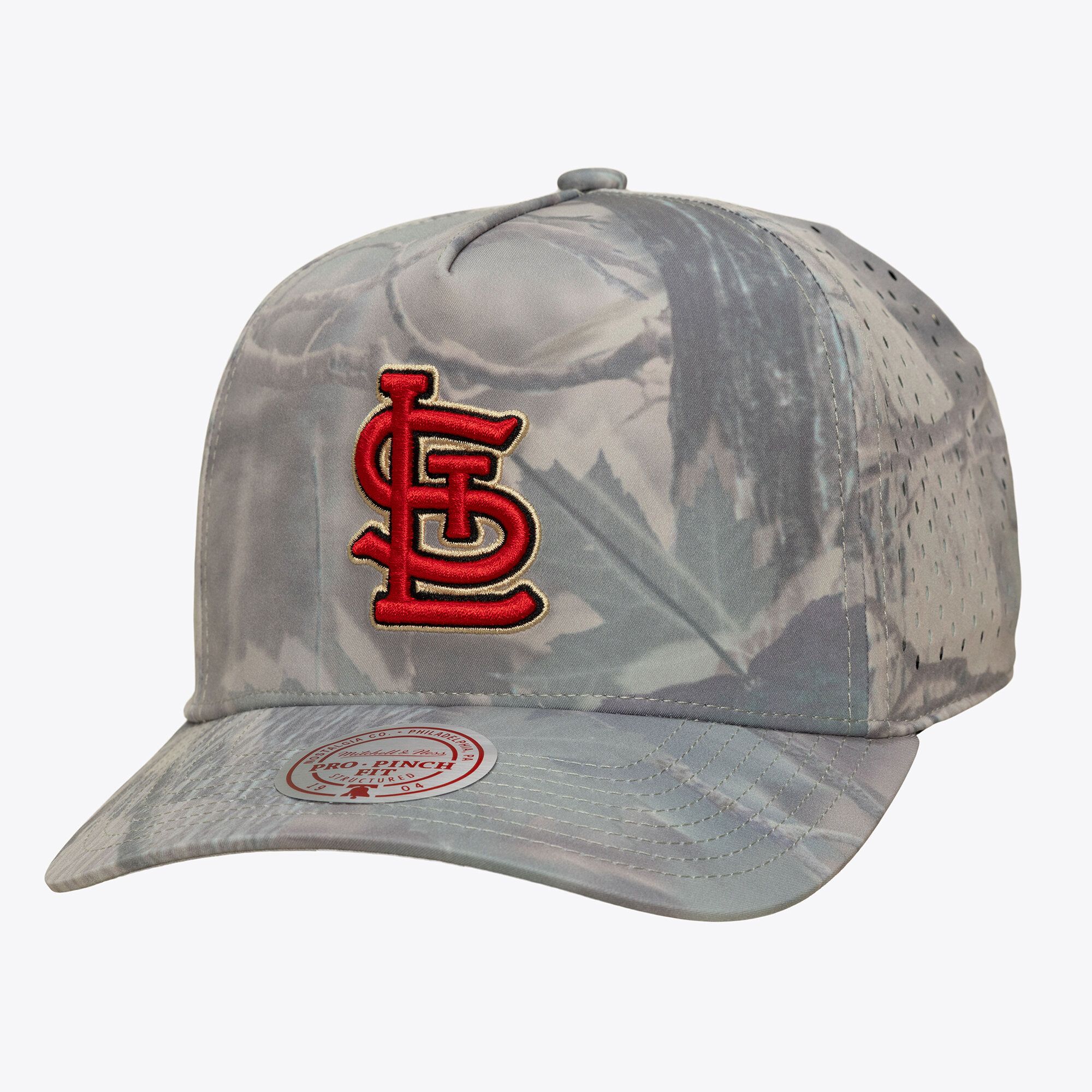 Men's Mitchell & Ness Camo St. Louis Cardinals Perfect Pro Pinch Adjustable Hat