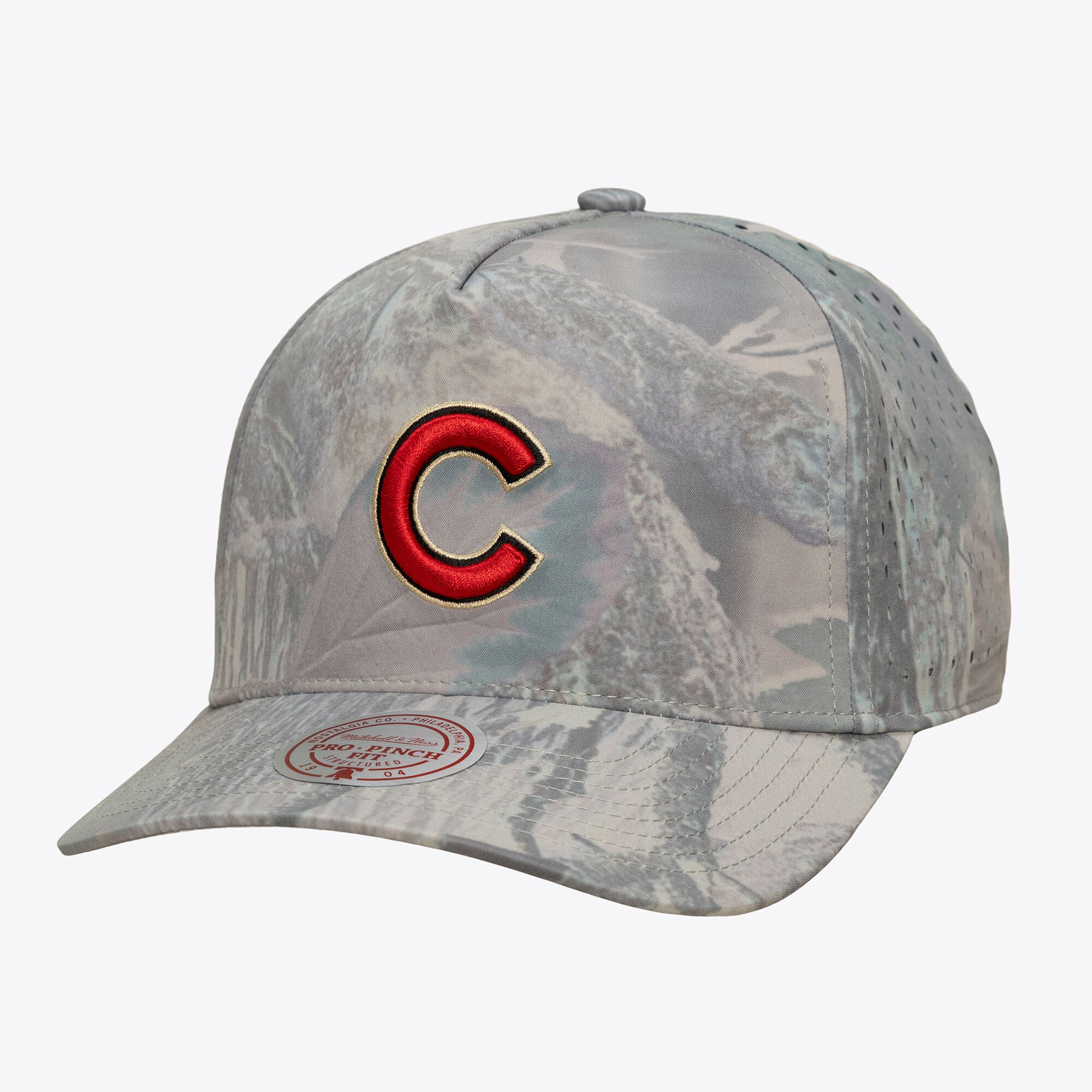 Men's Mitchell & Ness Camo Chicago Cubs Perfect Pro Pinch Adjustable Hat