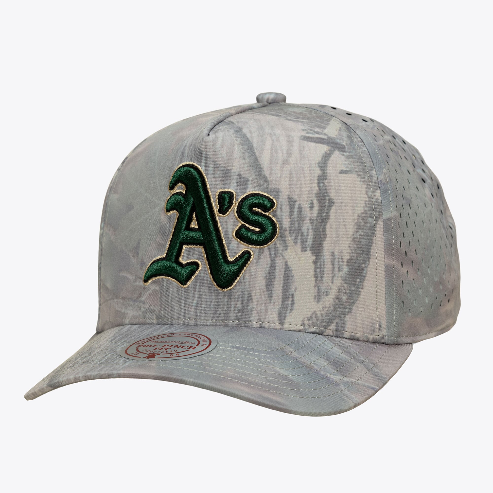 Men's Mitchell & Ness Camo Athletics Perfect Pro Pinch Adjustable Hat