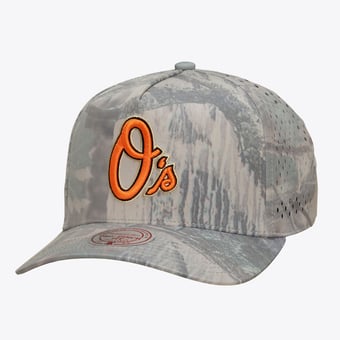 Men's Mitchell & Ness Camo Baltimore Orioles Perfect Pro Pinch Adjustable Hat