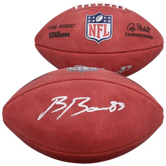 Brock Bowers Las Vegas Raiders Autographed Wilson Duke Full Color Football