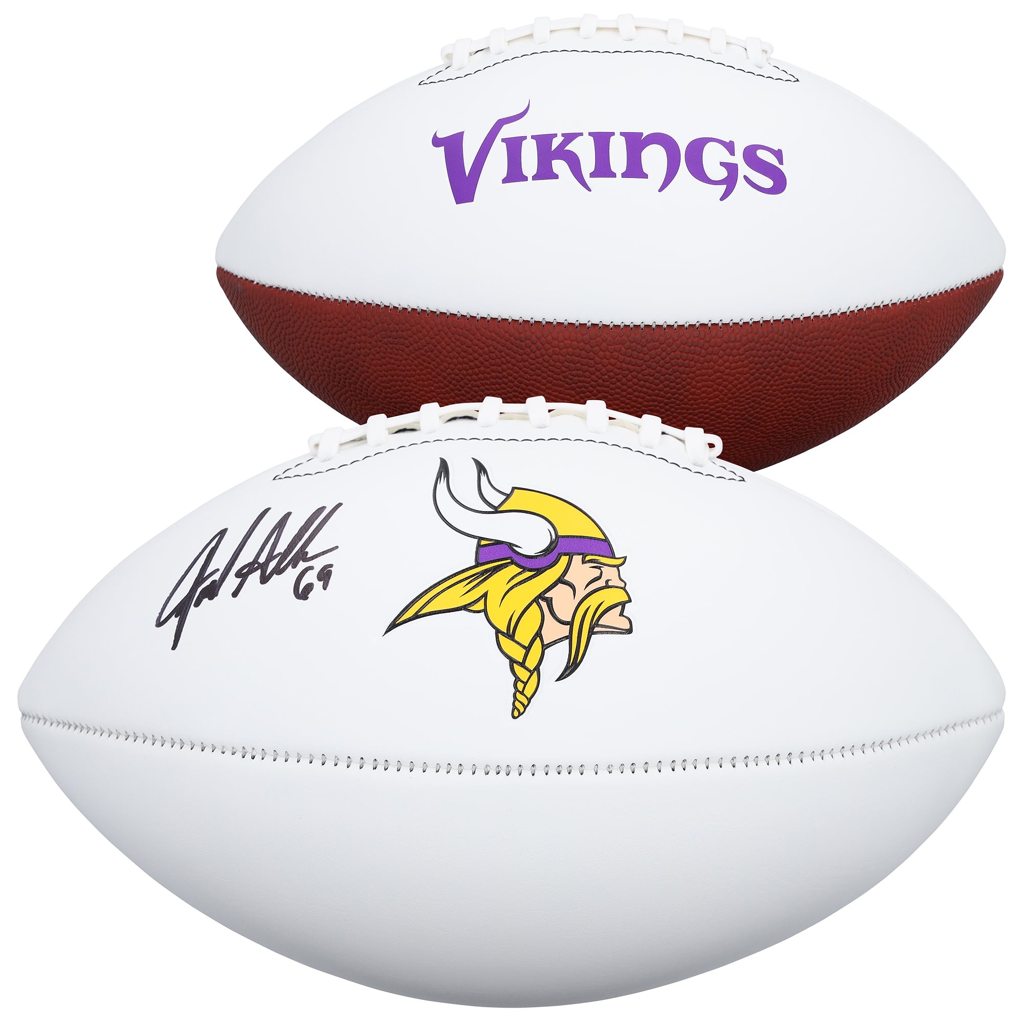Jared Allen Minnesota Vikings Autographed Franklin White Panel Football