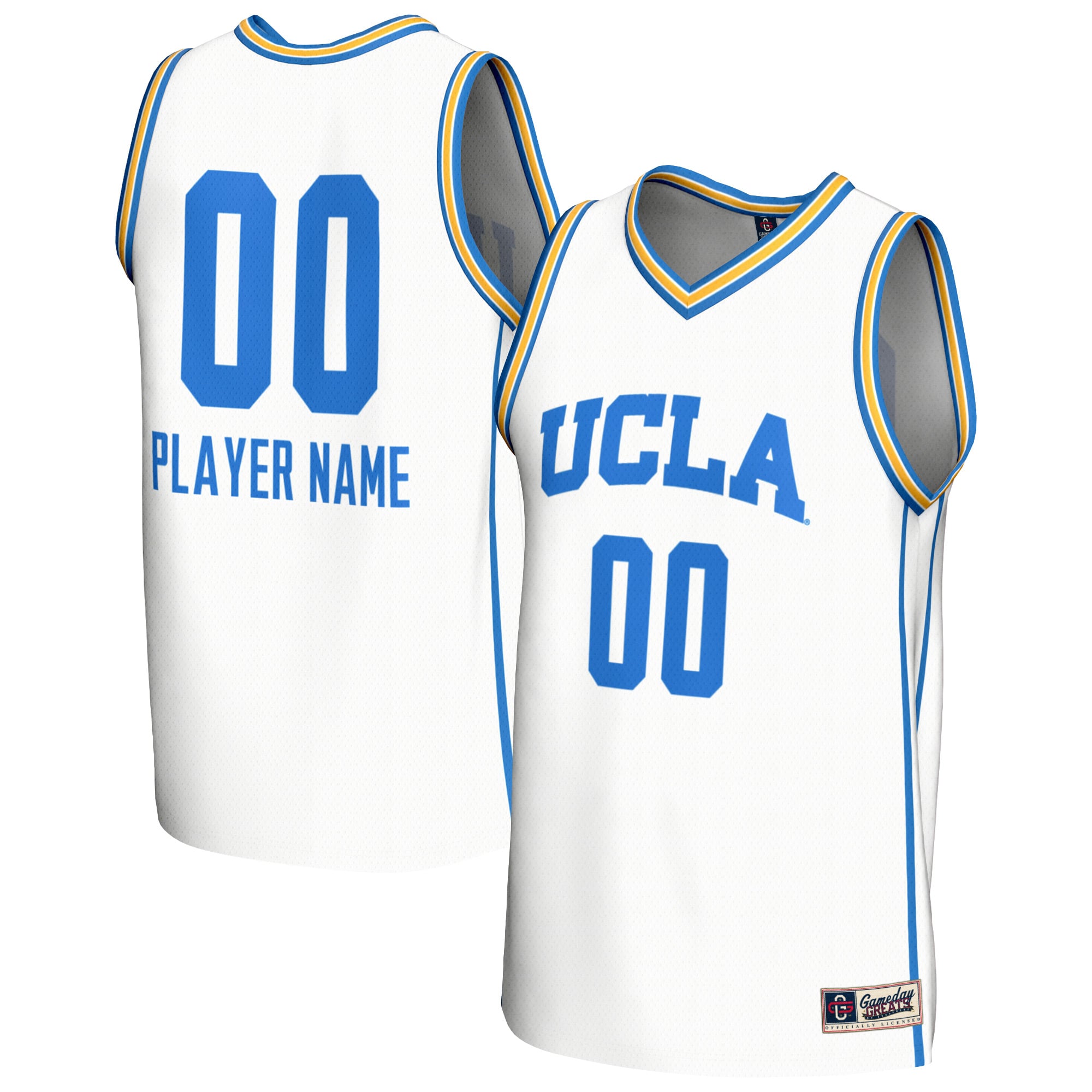Youth GameDay Greats White UCLA Bruins NIL Pick-A-Player Lightweight Collegiate Women's Basketball Fashion Jersey