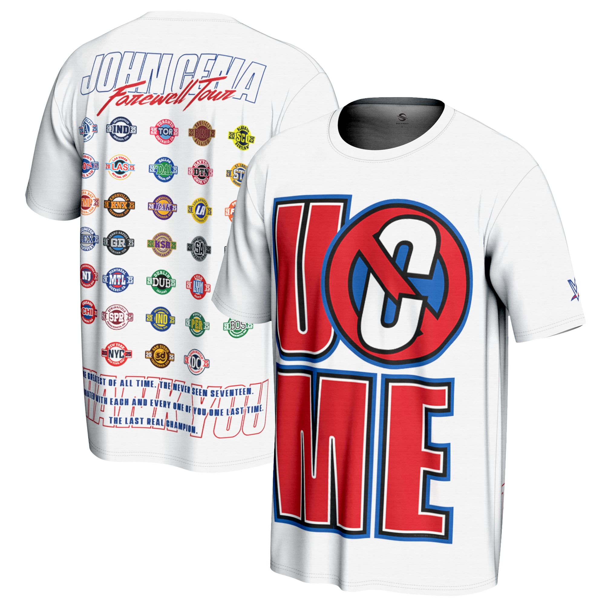 Men's ProSphere White John Cena Thank You Cena T-Shirt
