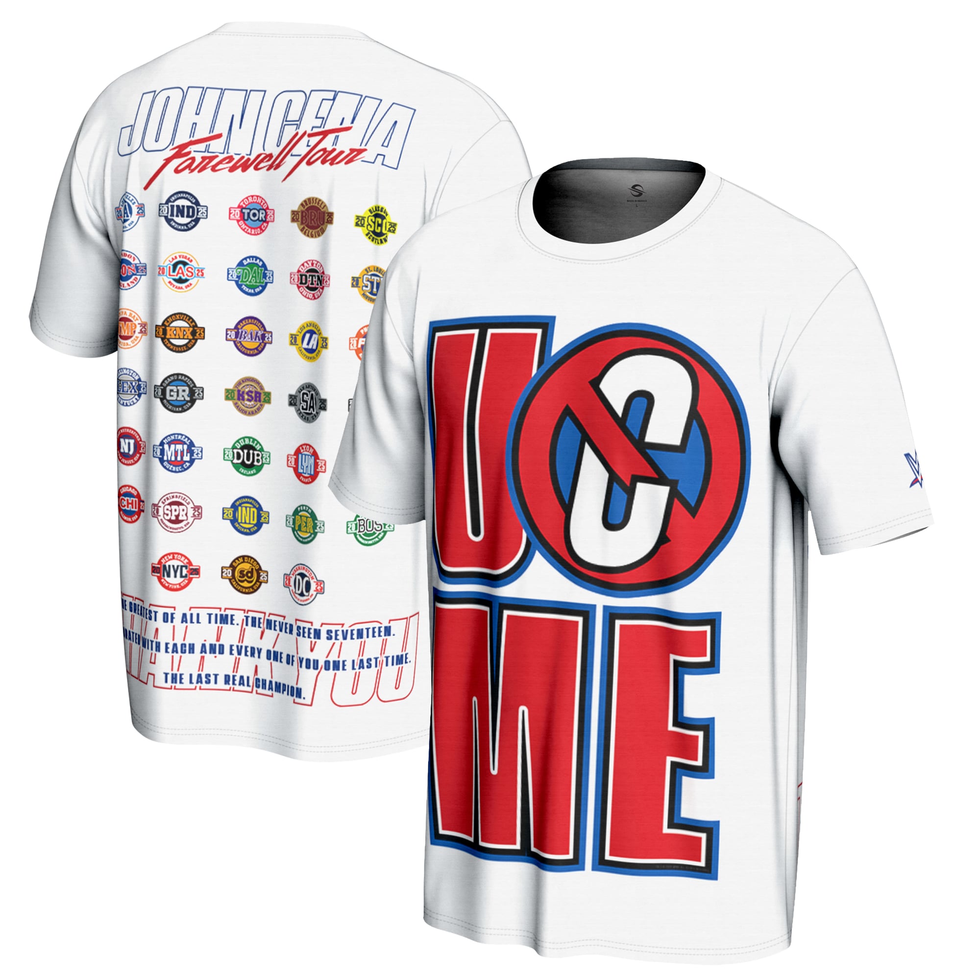 Youth ProSphere White John Cena Thank You Cena T-Shirt