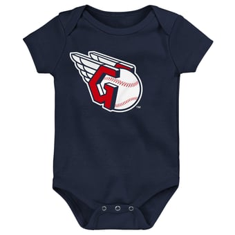 Infant Outerstuff  Navy Cleveland Guardians Logo Bodysuit
