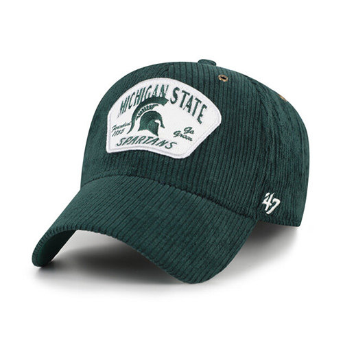 Unisex '47 Green Michigan State Spartans Accordia Corduroy MVP Adjustable Hat