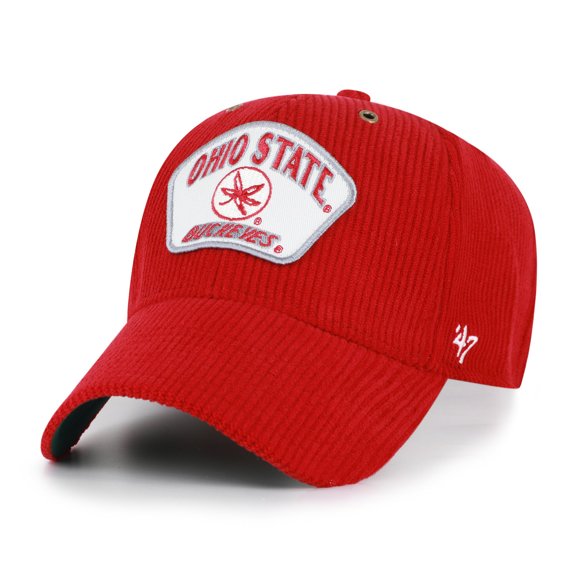 Unisex '47 Scarlet Ohio State Buckeyes Accordia Corduroy MVP Adjustable Hat