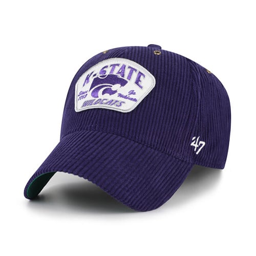 Unisex '47 Purple Kansas State Wildcats Accordia Corduroy MVP Adjustable Hat