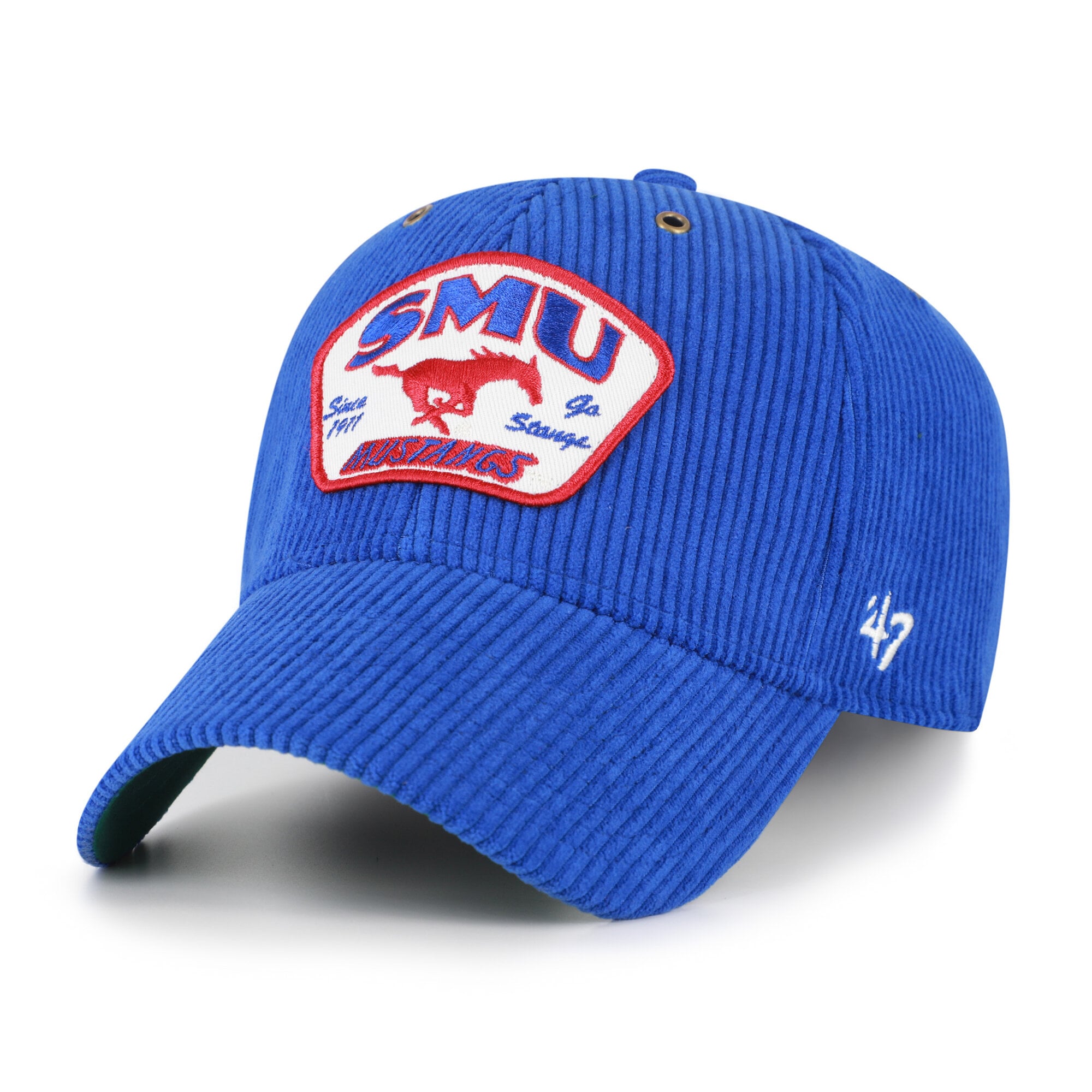 Unisex '47 Royal SMU Mustangs Accordia Corduroy MVP Adjustable Hat