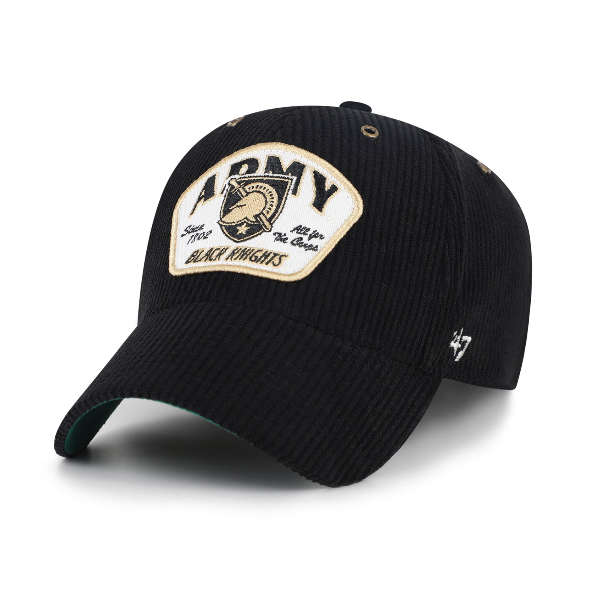 Unisex '47 Black Army Black Knights Accordia Corduroy MVP Adjustable Hat