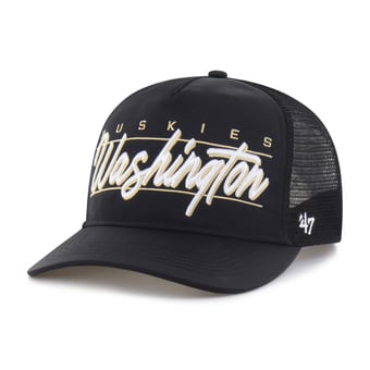 Unisex '47 Black Washington Huskies brrr° Condor Mesh Hitch Adjustable Hat