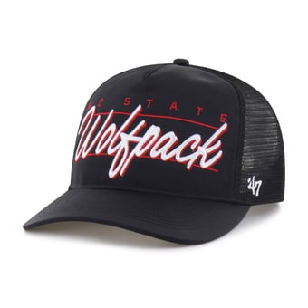 Unisex '47 Black NC State Wolfpack brrr° Condor Mesh Hitch Adjustable Hat
