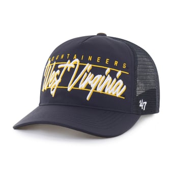 Unisex '47 Navy West Virginia Mountaineers brrr° Condor Mesh Hitch Adjustable Hat