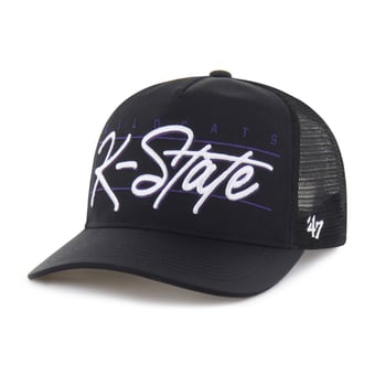 Unisex '47 Black Kansas State Wildcats brrr° Condor Mesh Hitch Adjustable Hat