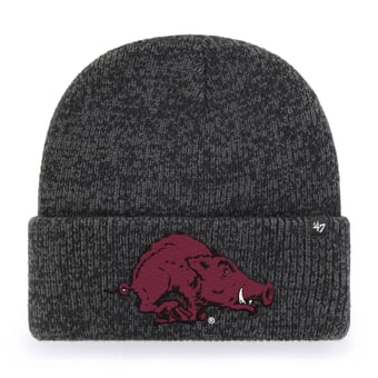 Unisex '47 Black Arkansas Razorbacks Brain Freeze Cuff Knit Hat