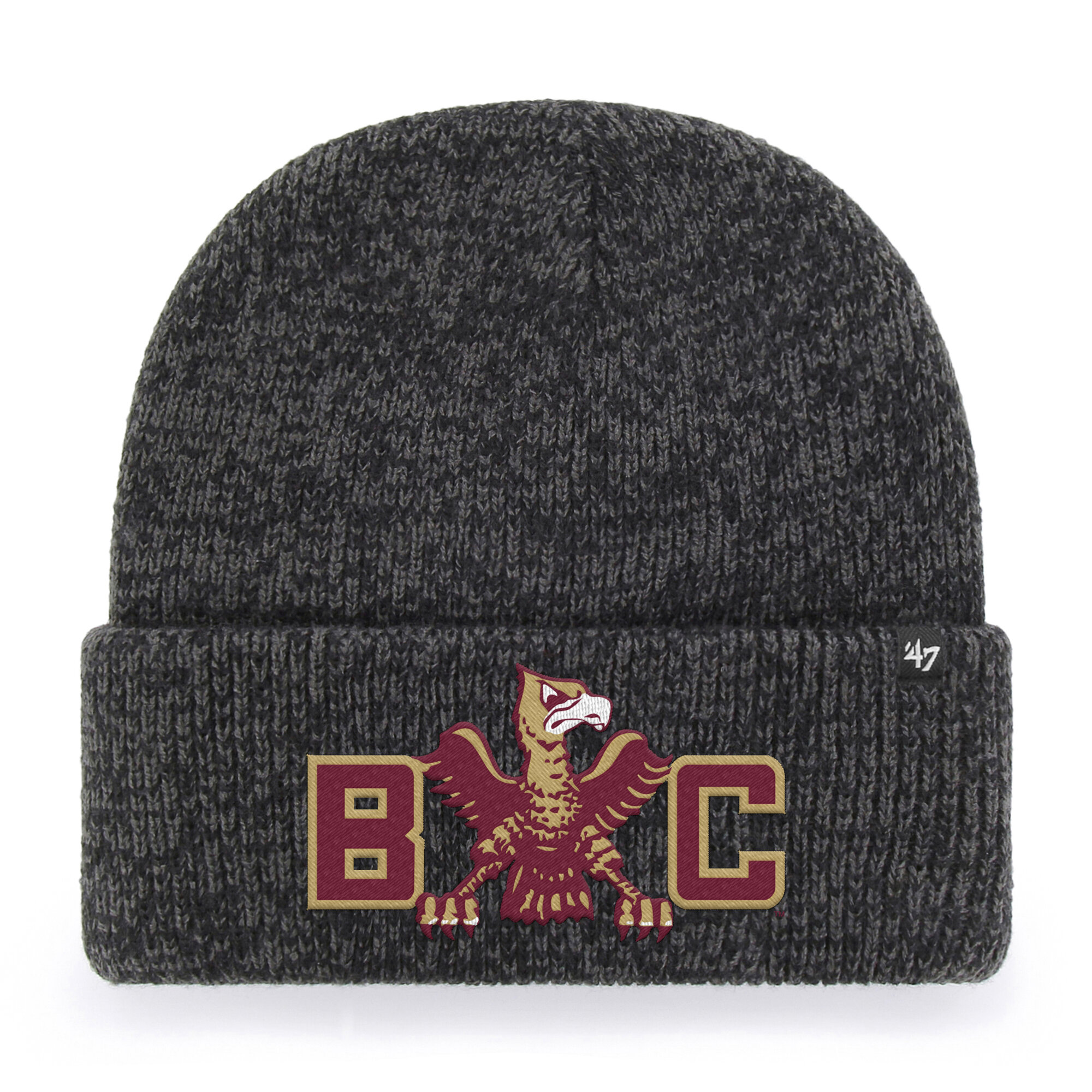 Unisex '47 Black Boston College Eagles Brain Freeze Cuff Knit Hat