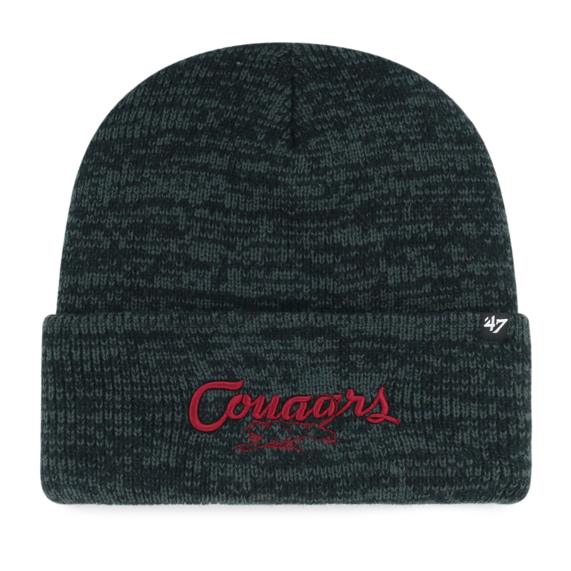 Unisex '47 Black Washington State Cougars Brain Freeze Cuff Knit Hat