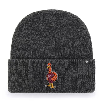 Unisex '47 Black Virginia Tech Hokies Brain Freeze Cuff Knit Hat