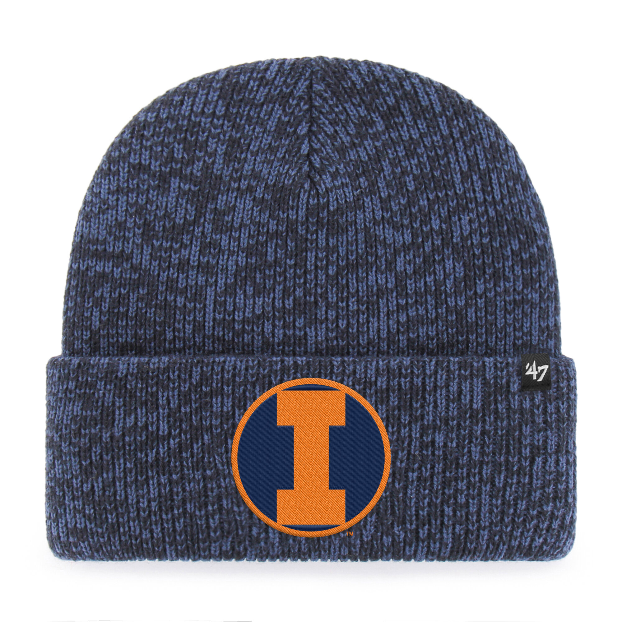 Unisex '47 Navy Illinois Fighting Illini Brain Freeze Cuff Knit Hat
