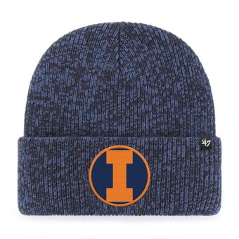 Unisex '47 Navy Illinois Fighting Illini Brain Freeze Cuff Knit Hat