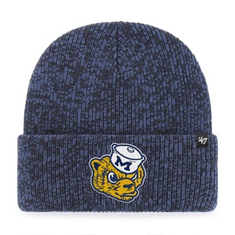 Unisex '47 Navy Michigan Wolverines Brain Freeze Cuff Knit Hat