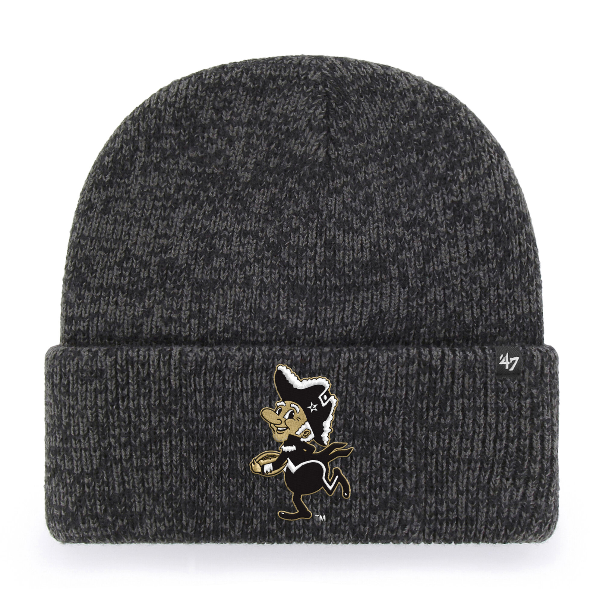 Unisex '47 Black Vanderbilt Commodores Brain Freeze Cuff Knit Hat