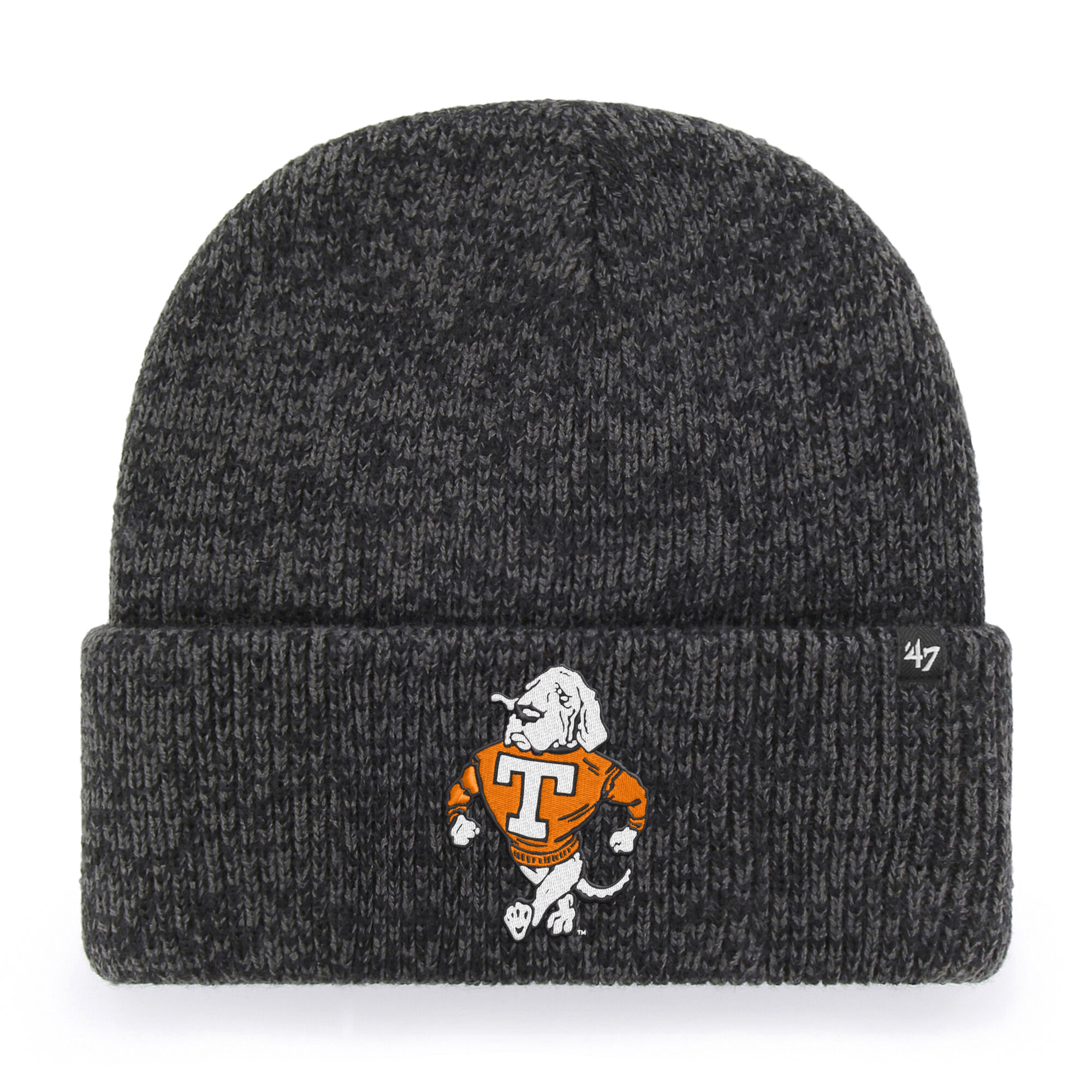 Unisex '47 Black Tennessee Volunteers Brain Freeze Cuff Knit Hat