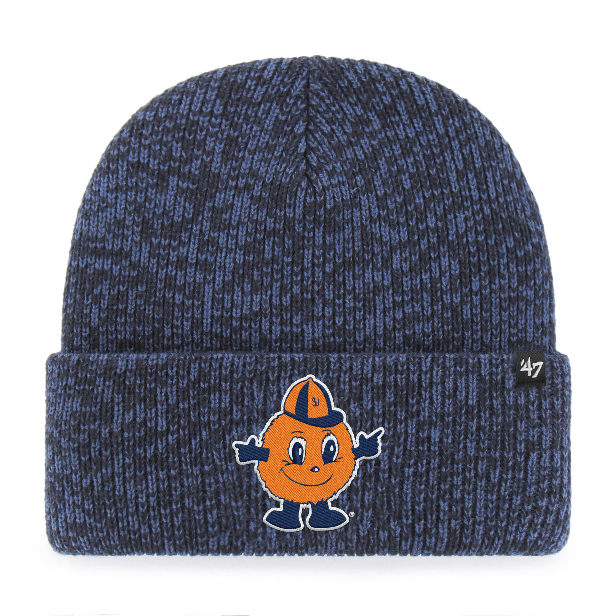 Unisex '47 Navy Syracuse Orange Brain Freeze Cuff Knit Hat