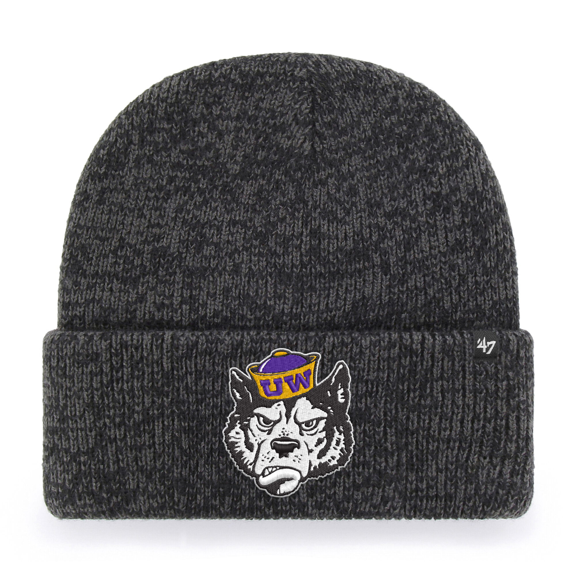 Unisex '47 Black Washington Huskies Brain Freeze Cuff Knit Hat