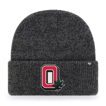 Unisex '47 Black Ohio State Buckeyes Brain Freeze Cuff Knit Hat