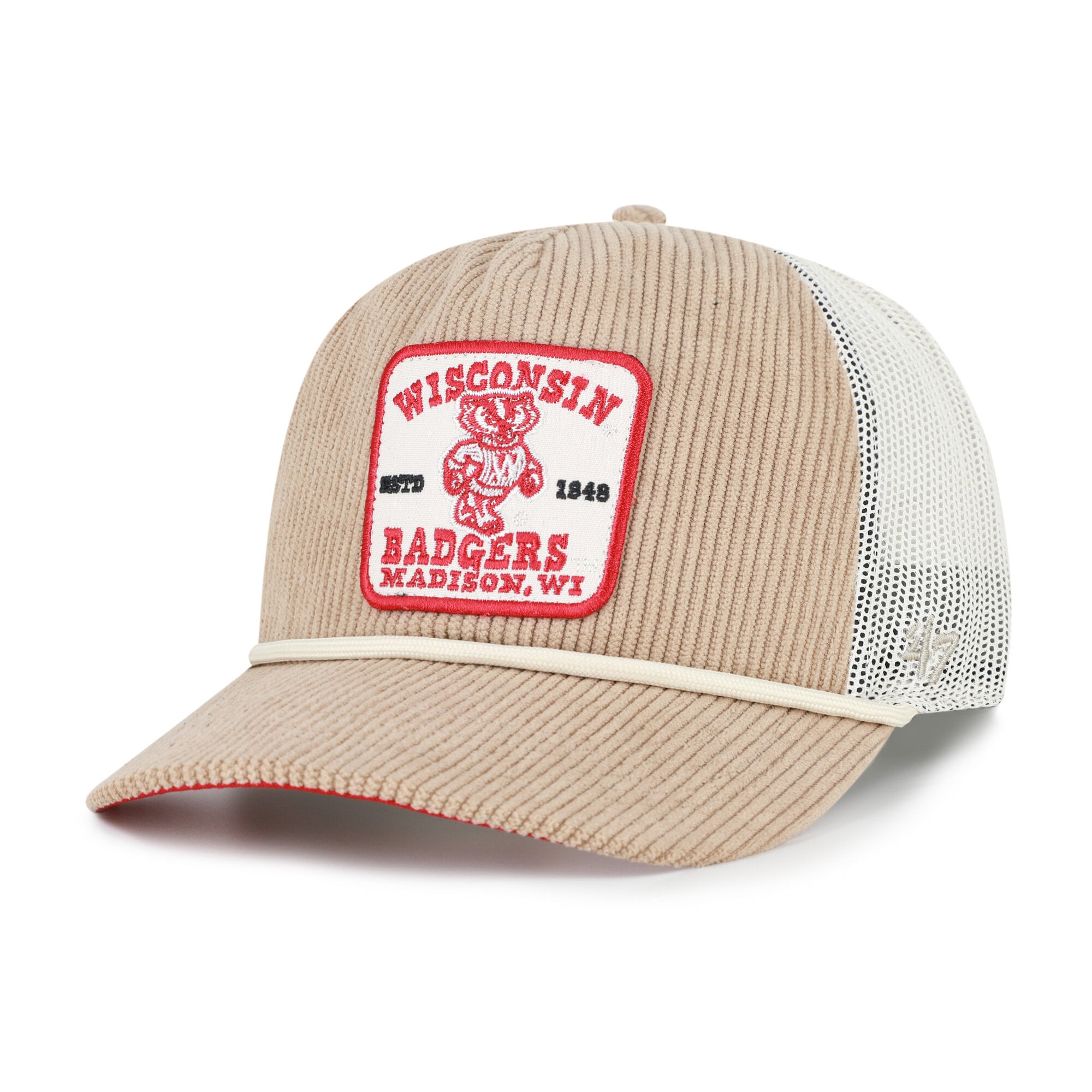 Unisex '47 Khaki Wisconsin Badgers Cordlandia Hitch Adjustable Hat