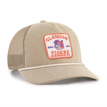Unisex '47 Khaki Clemson Tigers Cordlandia Hitch Adjustable Hat