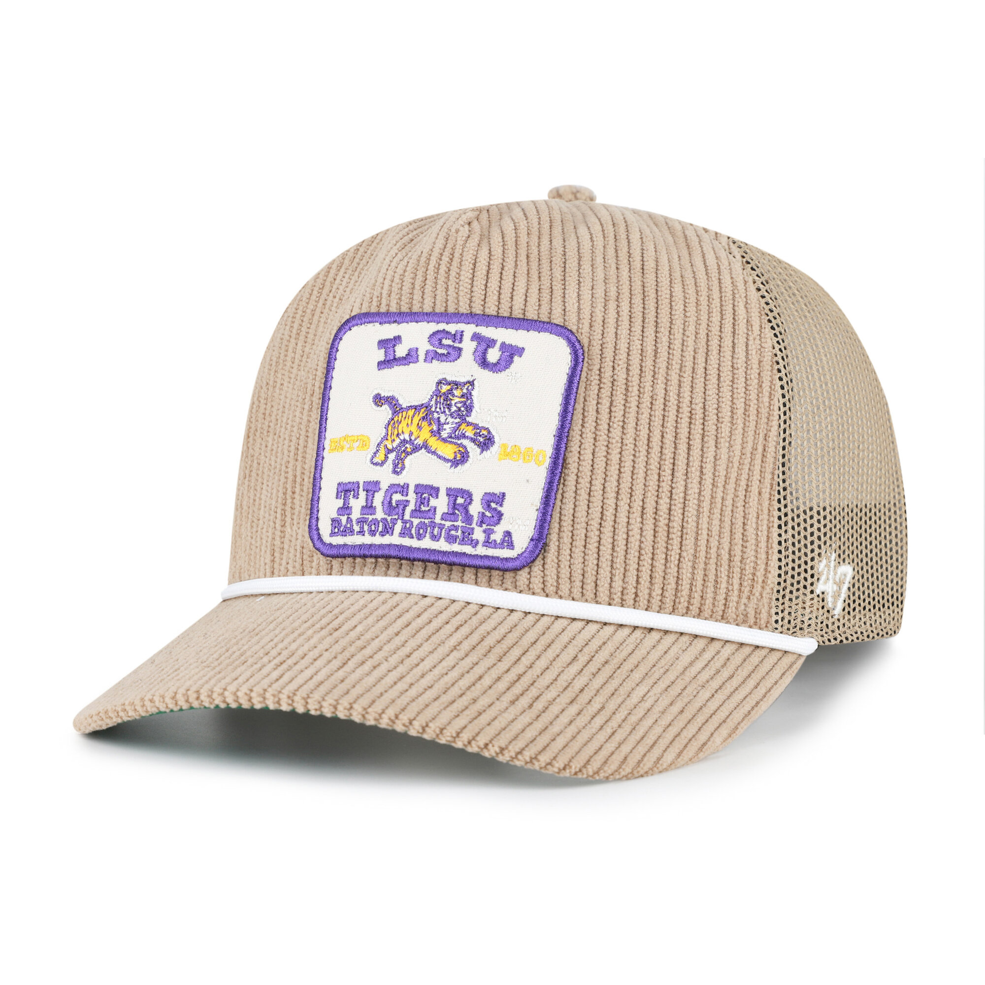 Unisex '47 Khaki LSU Tigers Cordlandia Hitch Adjustable Hat