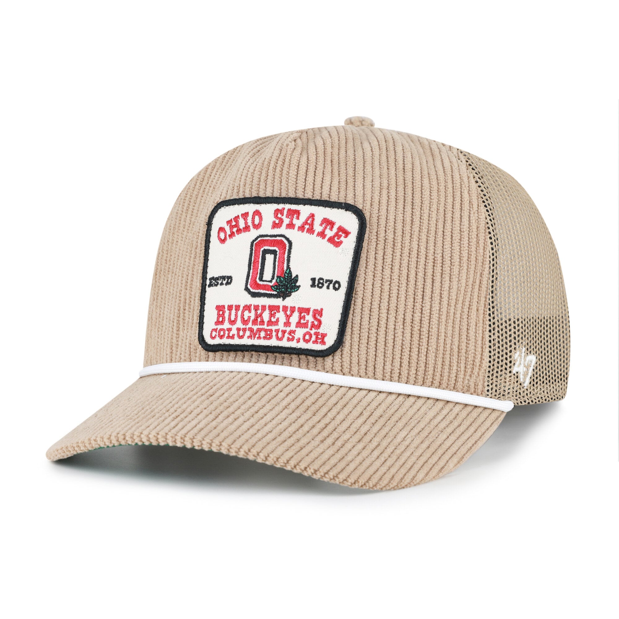 Unisex '47 Khaki Ohio State Buckeyes Cordlandia Hitch Adjustable Hat