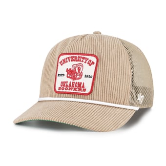 Unisex '47 Khaki Oklahoma Sooners Cordlandia Hitch Adjustable Hat