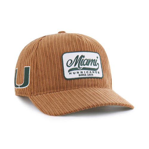 Unisex ’47 Brown Miami Hurricanes Corduroy Patch Hitch Adjustable Hat Unisex ’47 Brown Miami Hurricanes Corduroy Patch Hitch Adjustable Hat