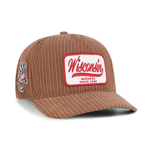 Unisex '47 Brown Wisconsin Badgers Corduroy Patch Hitch Adjustable Hat