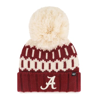 Unisex '47 Crimson Alabama Crimson Tide Seasonal Chainstitch Knit Hat with Pom