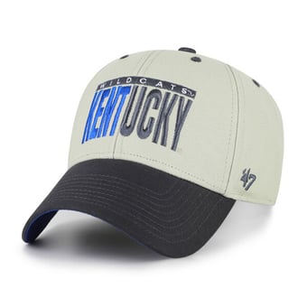 Unisex '47 Gray/Black Kentucky Wildcats Half Block Text MVP Adjustable Hat